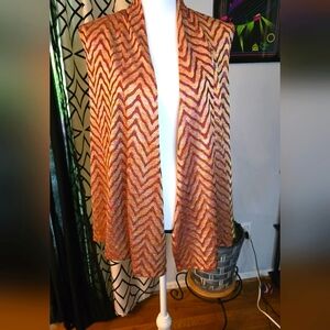Geometric vintage vest. Size XL